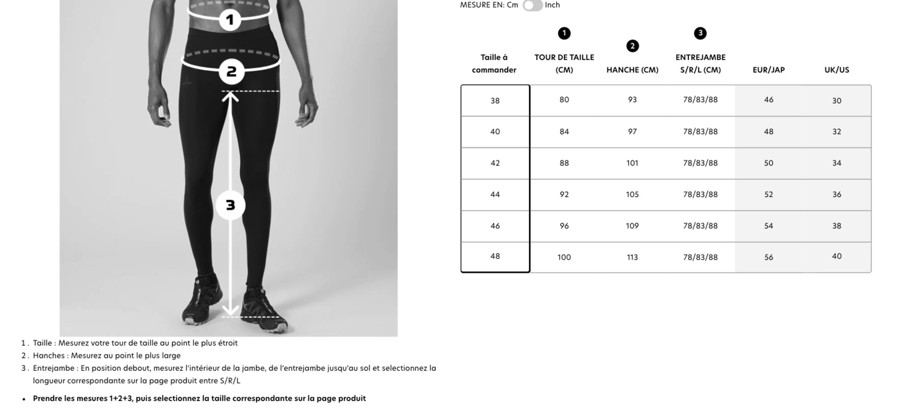 Guide Taille Salomon