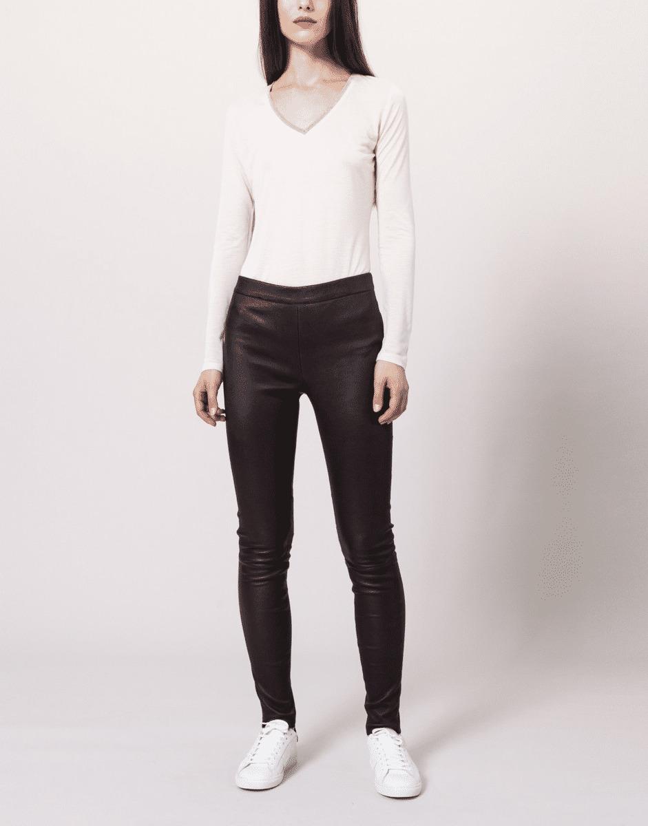 Legging cuir sales zapa