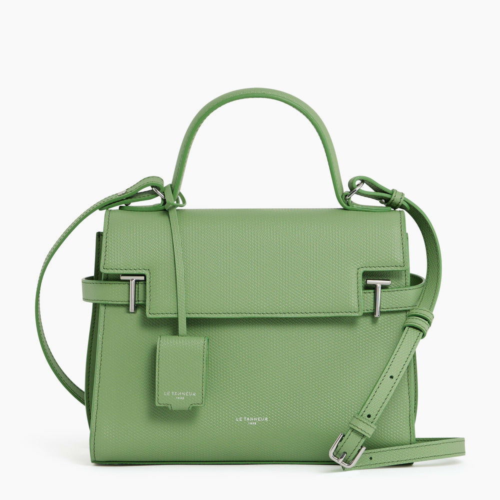Grand sac a main a rabat Emilie en cuir signature T le tanneur