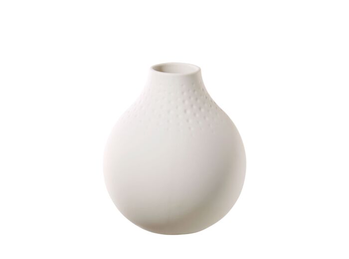 Manufacture Collier blanc Vase Perle petit 11x11x12cm