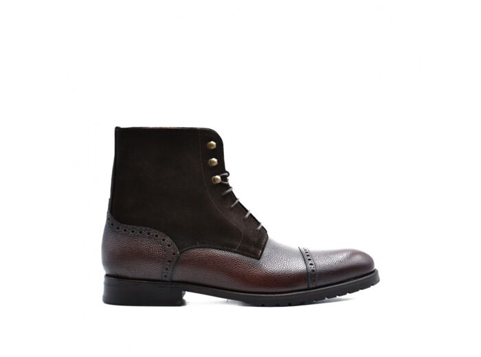 Bottines RAMSEY Grainé Marron