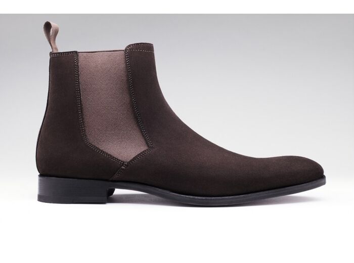 Bottines TIVOLI Daim Marron foncé