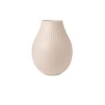 Manufacture Collier vase, 16 x 20cm, Perle, beige