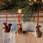 Nostalgic Ornaments ensemble d’ornements animaux de la forêt, 6 x 7 cm, 3 pièces