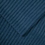 BOSS Home - Plaid en tricot bleu, Zealand