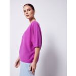 Pull cachemire col V manches ¾ Isana BERRY