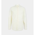 Chemise Hino droite coton et lin à rayures - Galeries Lafayette