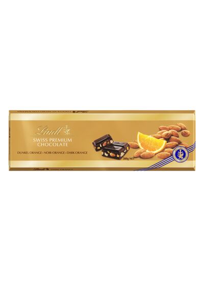 Tablette SWISS PREMIUM CHOCOLATE Noir Orange 300g