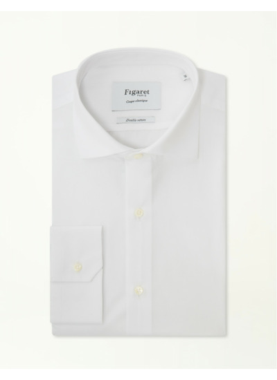 Chemise Classique en popeline blanche