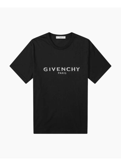 Givenchy T-Shirt Metallic Logo Black