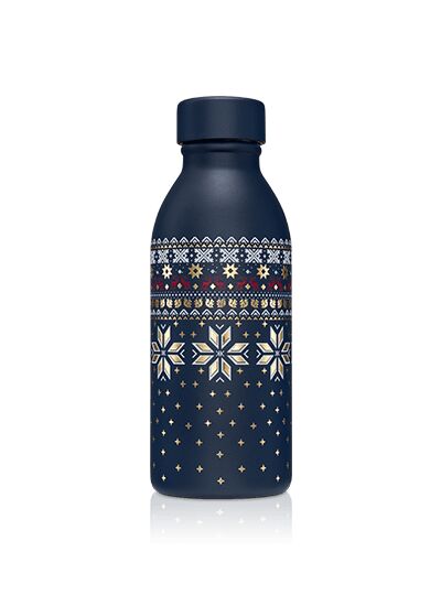 Bouteille isotherme 49Cl avec infuseur Noël 2024 - Bleu