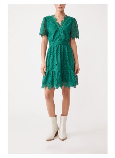 ROBE COROLLE VERT