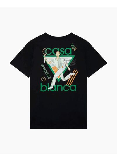 Casablanca T-Shirt Le Jeu de Couleur Noir