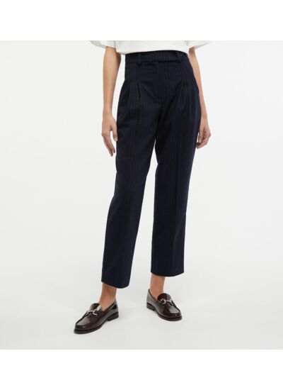 Pantalon tailleur droit Lavinia laine mélangée