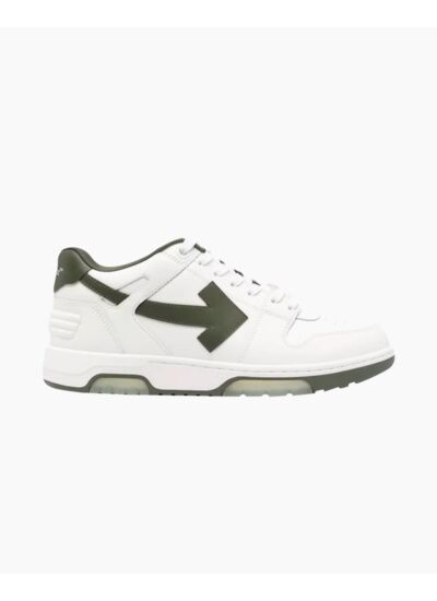 Off-White Out Of Office OOO Low Tops White Military Green