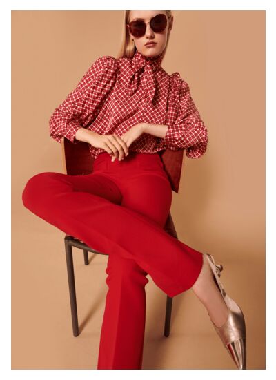 Pantalon Pearl-Rouge en Polyester