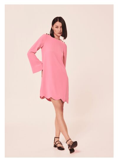 Robe Ruodana-Rose en Polyester