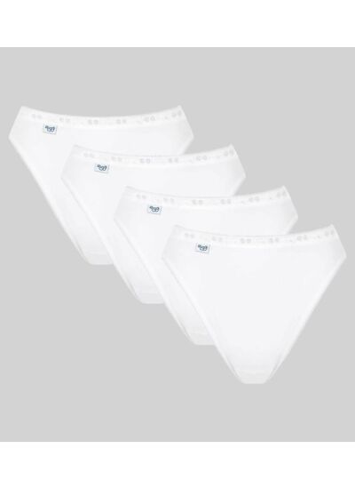 Sloggi Basic - Slip échancré - Slip tai coton - Blanc