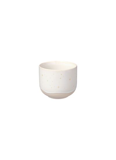 Winter Glow - Tasse sans anse, blanche, en porcelaine