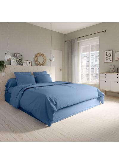 Housse de couette Studio Coton Bleu