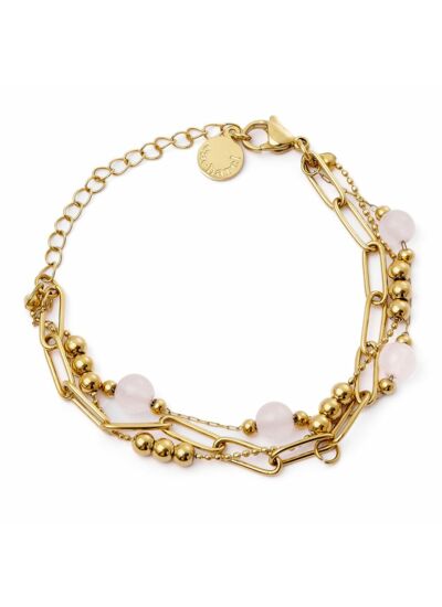 Bracelet Andrea Gold/pink