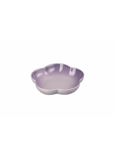 Assiette fleur creuse en céramique Blue Purple