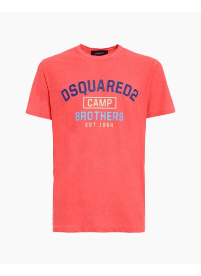 Dsquared T-Shirt Camp Brothers Orange