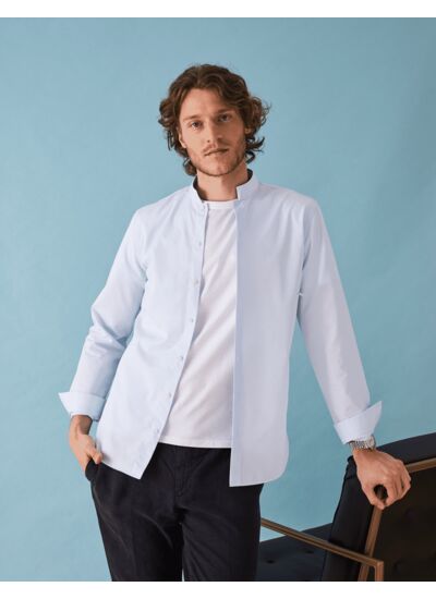 Chemise Ajustée bleue