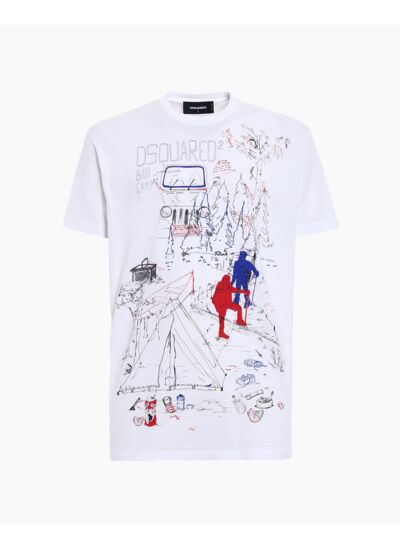 Dsquared T-Shirt Bad Camp White