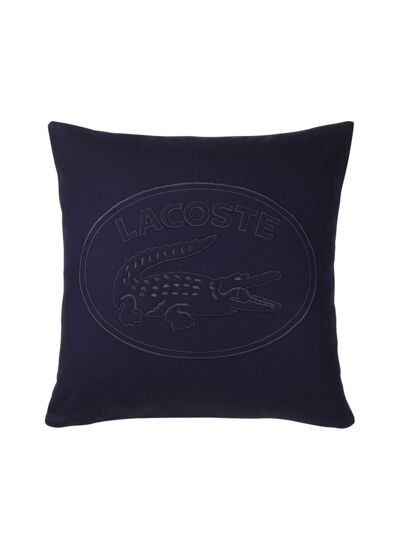 Lacoste - Housse de coussin en coton bleu, L Lacoste