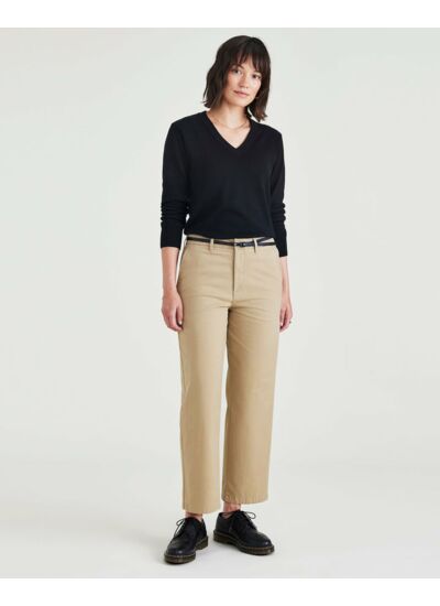 Pantalon chino week-end, coupe droite