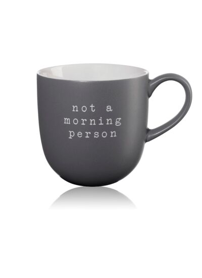 Mug 35Cl Hey "Not a morning person" new bone China