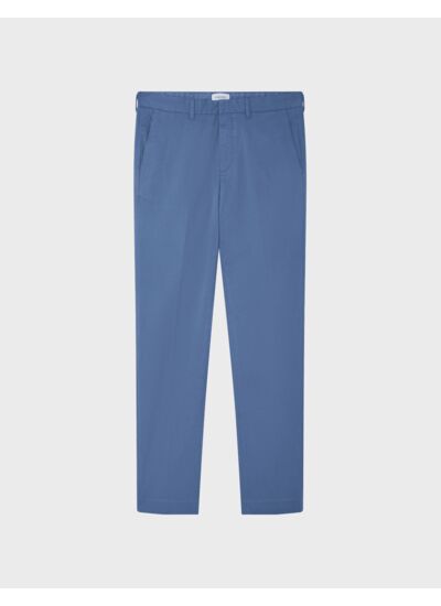 Chino Maxence en coton bleu