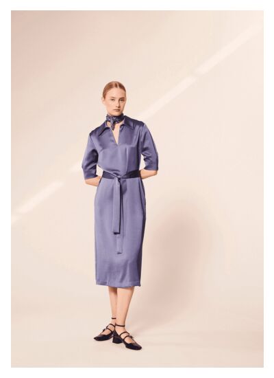 Robe Rocha-Bleu en Polyester