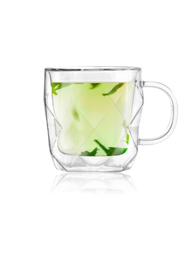 Mugs Geo 35Cl en verre double paroi - Set de 2