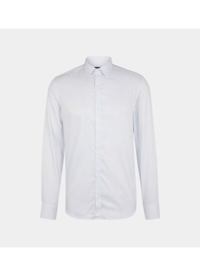 Chemise Hsrtipo droite coton rayé - Galeries Lafayette