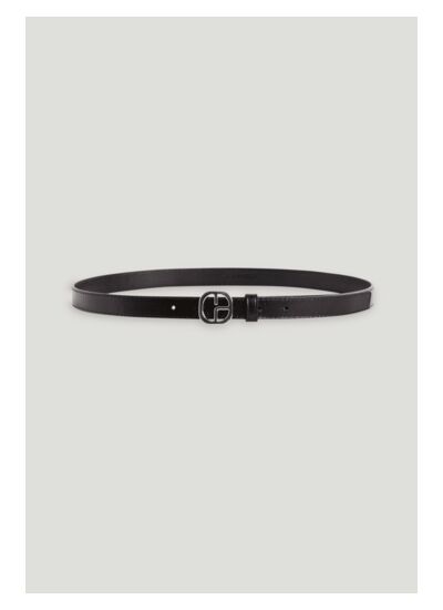 Ceinture strass cuir noir