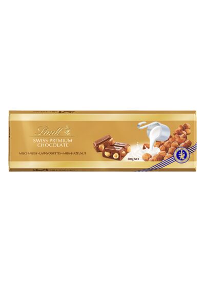 Tablette SWISS PREMIUM CHOCOLATE Lait Noisettes 300g