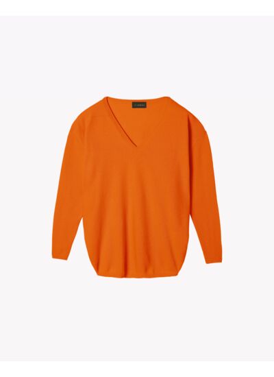 Pull V oversize - Femme - SAFRAN