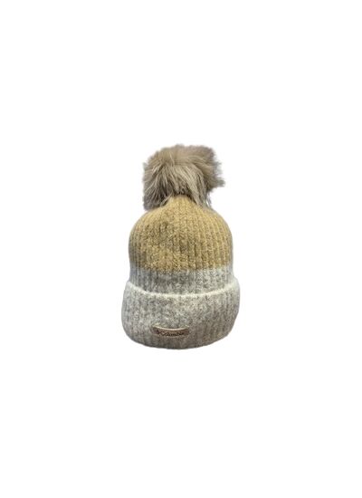 Pristine Peak Pom Bonnet Beige