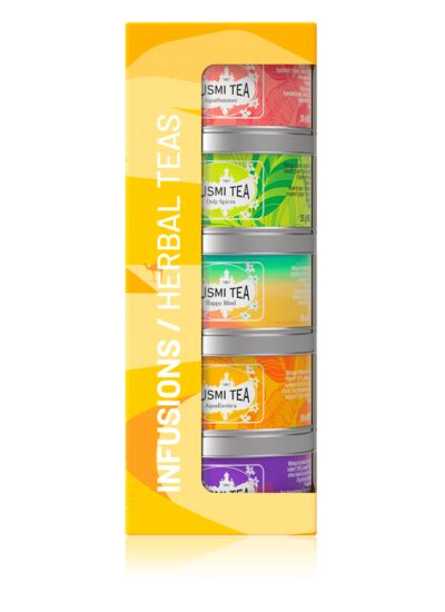 Les Infusions bio - Assortiment de 5 boîtes métal - 105 gr