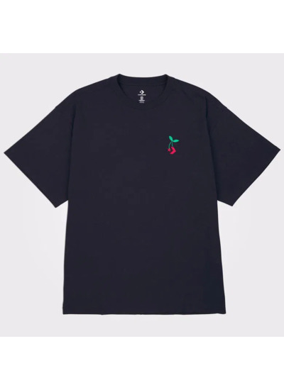 Star Chevron Cherry Tee Black