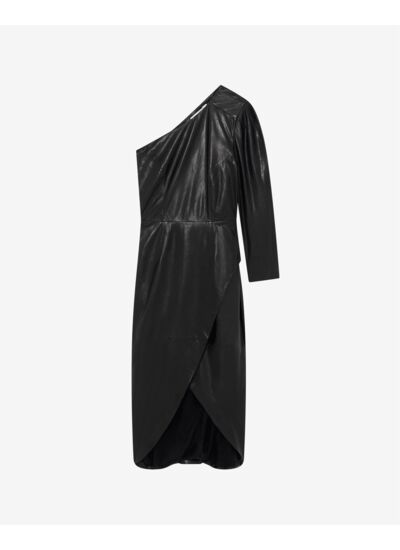 Robe Asymétrique En Cuir Navae