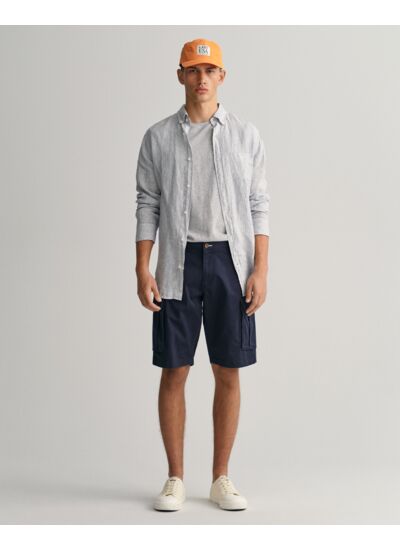 Shorts cargo en twill à coupe décontractée