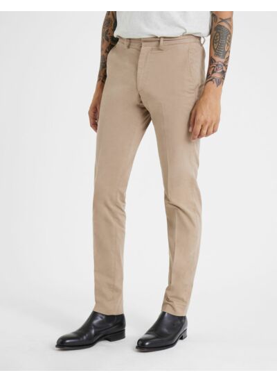 Chino Maxence en coton beige