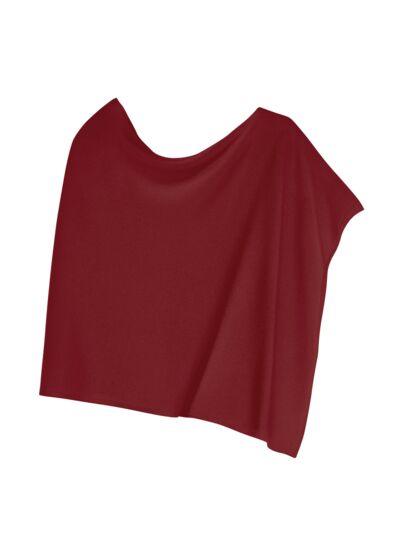 Poncho court - Accessoire - ROUGE GUARANA