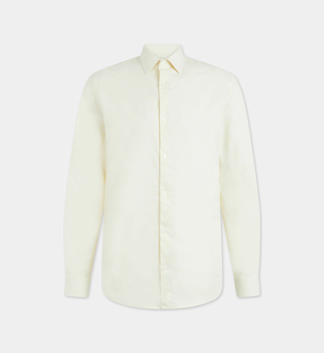 Chemise Hullin droite coton et lin - Galeries Lafayette