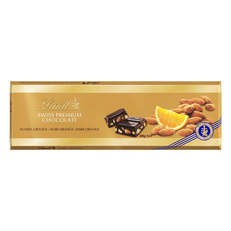 Tablette SWISS PREMIUM CHOCOLATE Noir Orange 300g