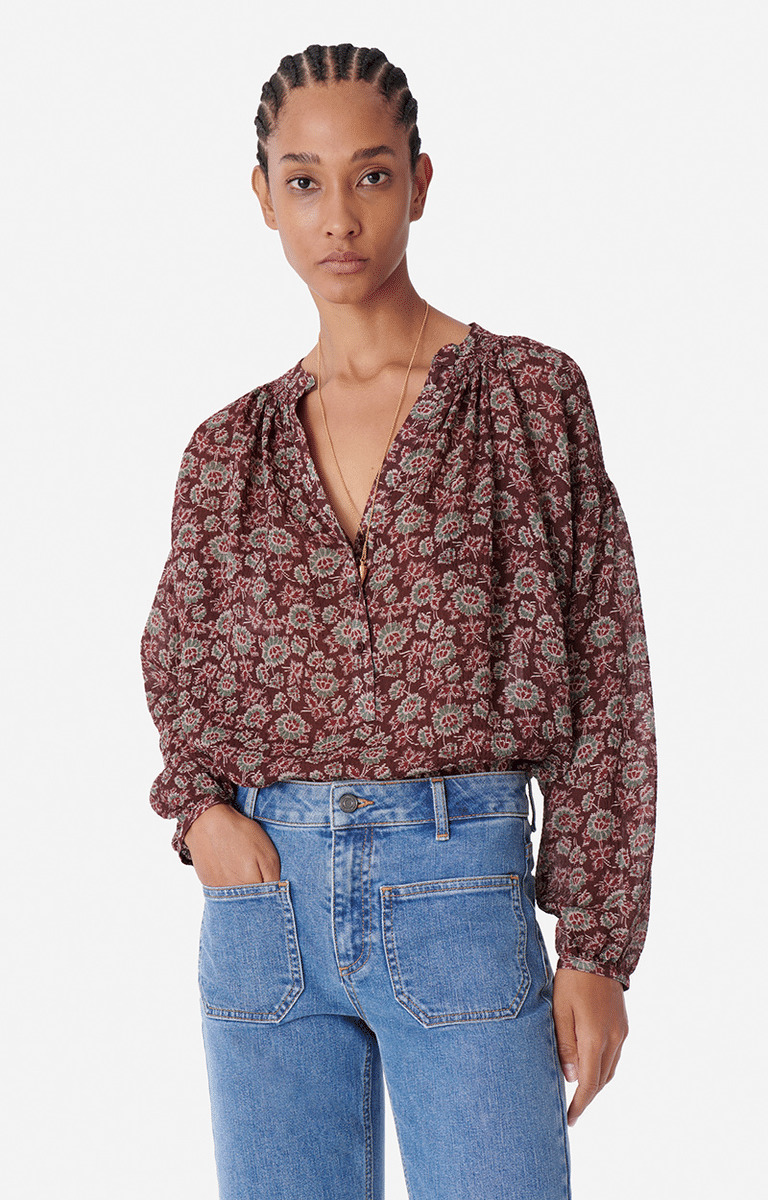 Blouse Nipoa En Viscose & Soie