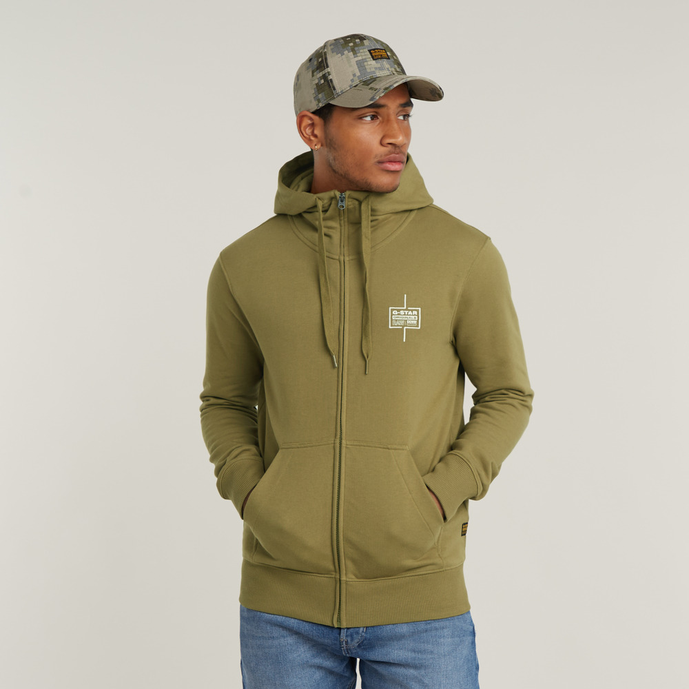 VESTE À CAPUCHE LOGO ZIP THRU